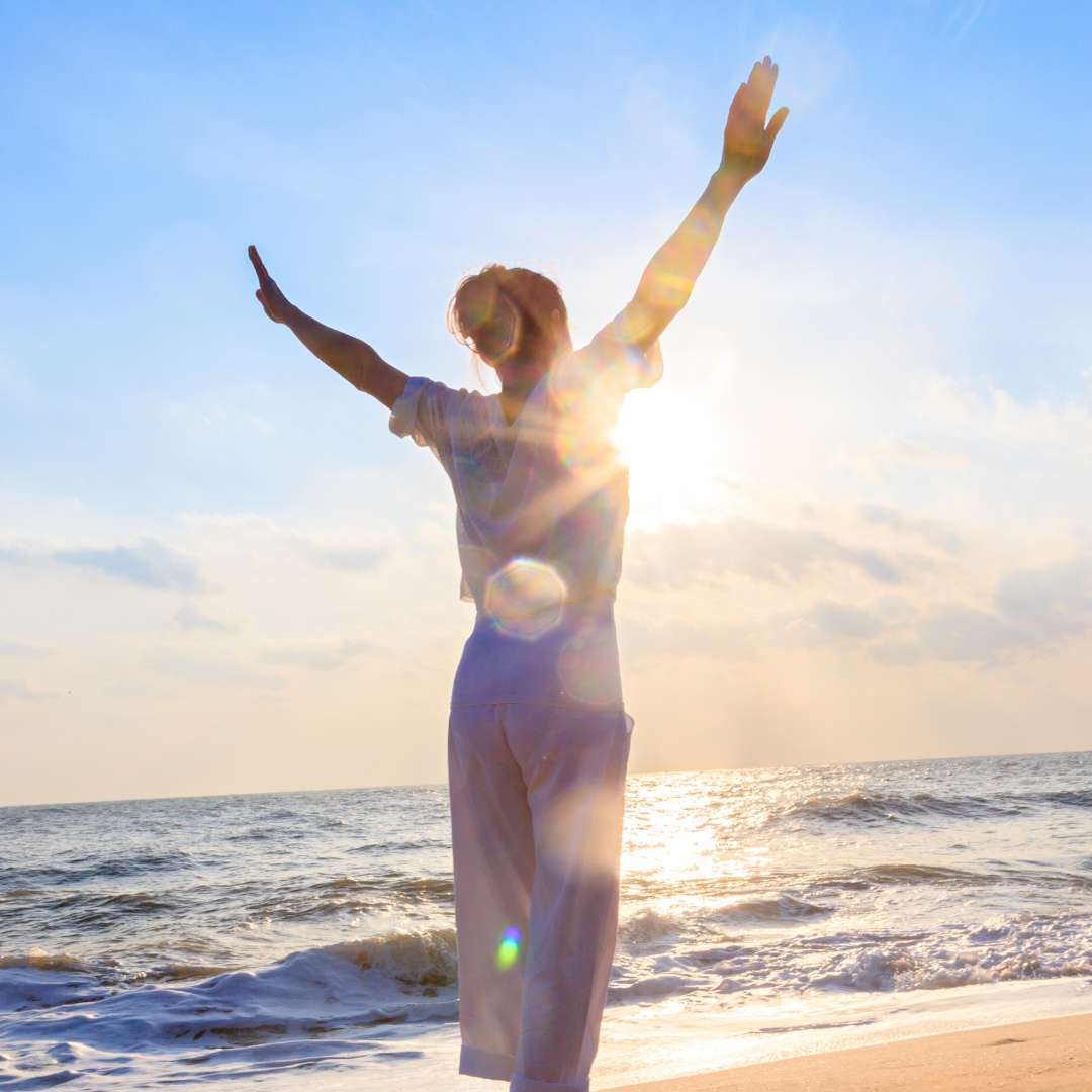 Happy Woman on Beach